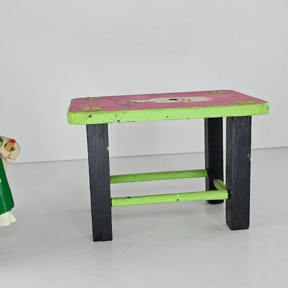 Oaxacan Folk Art Anthropomorphic Goat Man Table Mezcal Bottles Inocencio Vasquez